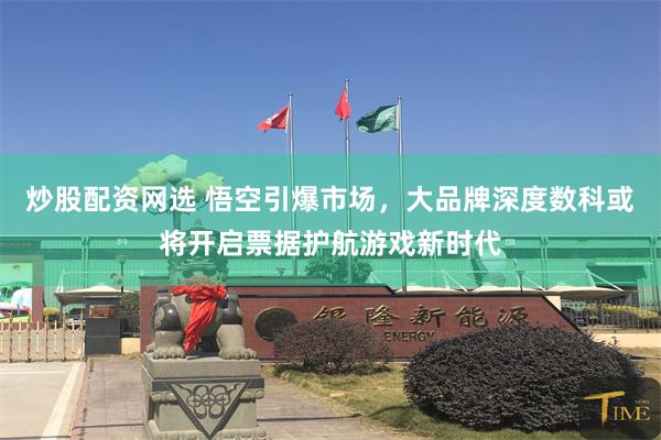 炒股配资网选 悟空引爆市场，大品牌深度数科或将开启票据护航游戏新时代