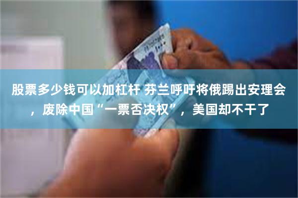 股票多少钱可以加杠杆 芬兰呼吁将俄踢出安理会，废除中国“一票否决权”，美国却不干了