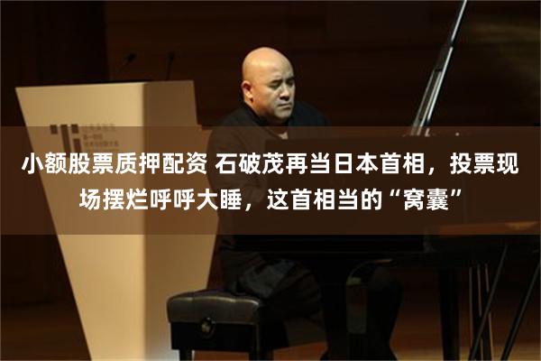 小额股票质押配资 石破茂再当日本首相，投票现场摆烂呼呼大睡，这首相当的“窝囊”