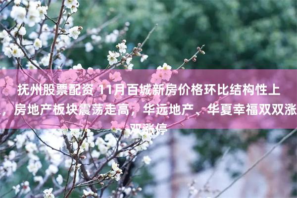 抚州股票配资 11月百城新房价格环比结构性上涨，房地产板块震荡走高，华远地产、华夏幸福双双涨停