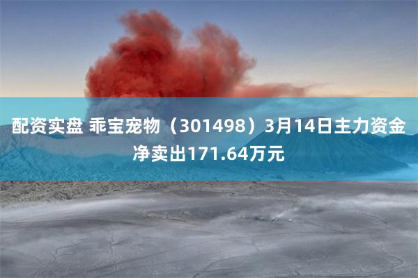 配资实盘 乖宝宠物（301498）3月14日主力资金净卖出1