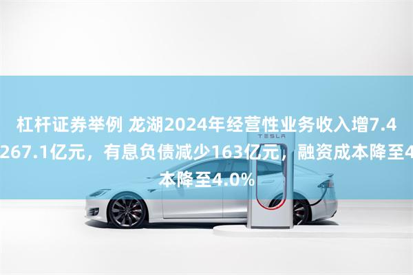 杠杆证券举例 龙湖2024年经营性业务收入增7.4%至267